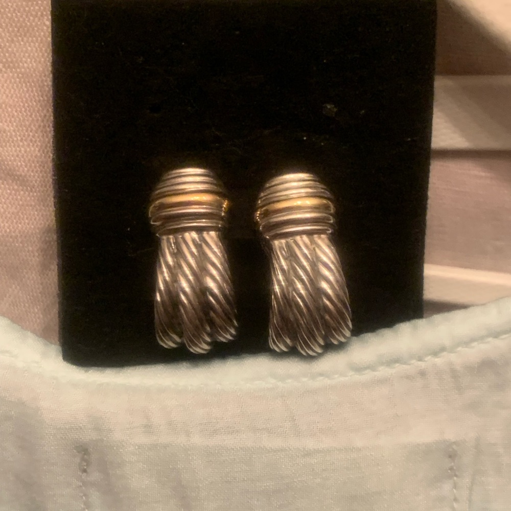 David Yurman Gold & Silver Earrings